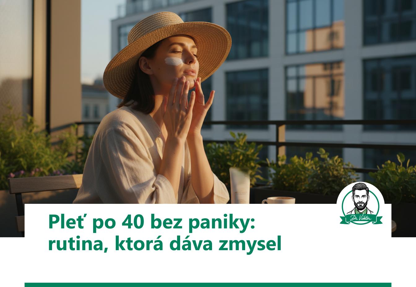 Pleť po 40 bez paniky rutina, ktorá dáva zmysel